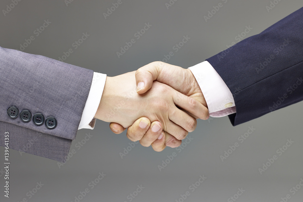 two businessmen shaking hands