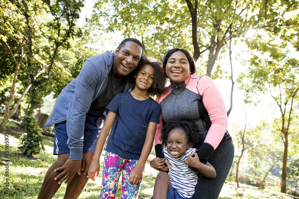 African Descent Family House Home Resting Living