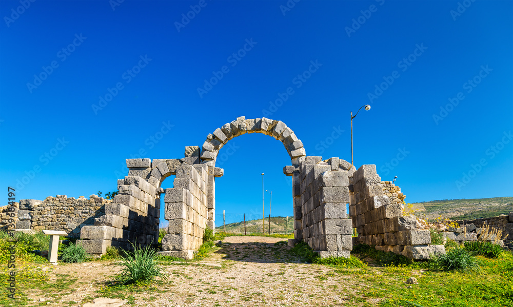 Tingis Gate at Volubilis, a UNESCO world heritage site in Morocco