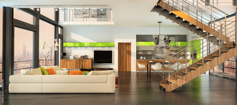 Modern house interior