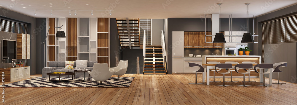 Modern house interior