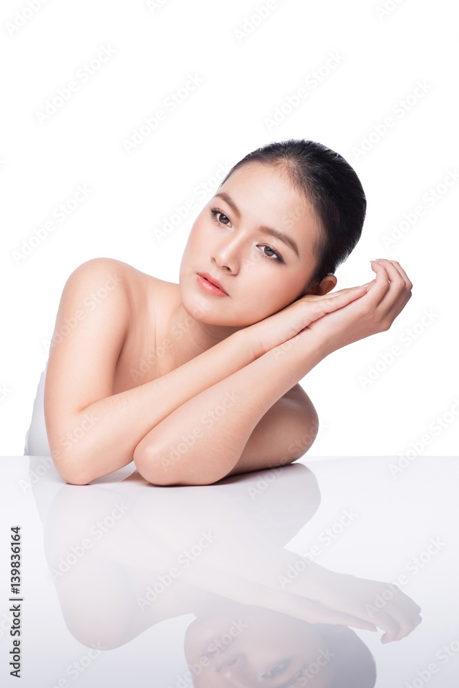 Skin care. Beautiful Asian Woman Portrait. Cosmetology , beauty and spa.