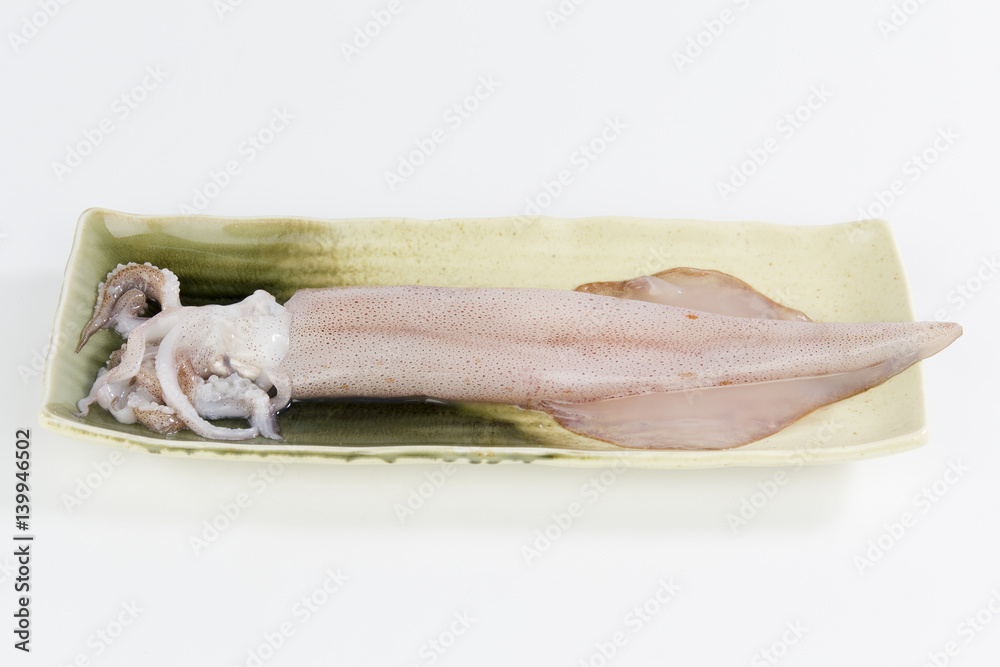 neritic squid on a plate