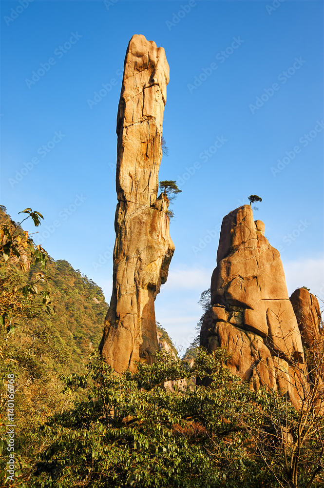 三清山景观-巨石日出