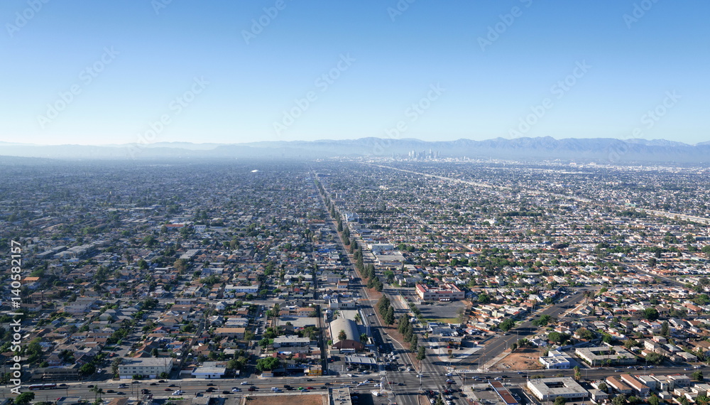 Aerial view of Los Angeles