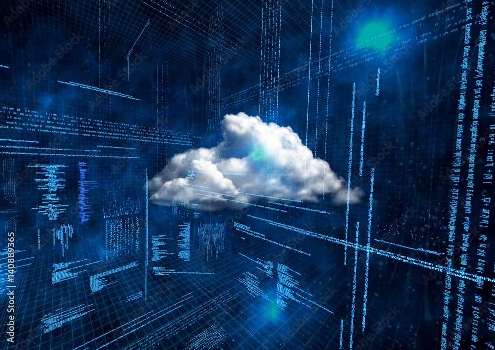 Conceptual image of cloud computing