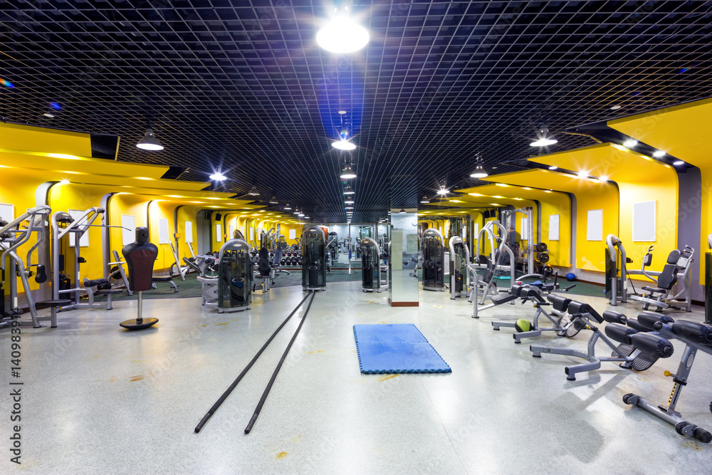 interior of modern gym