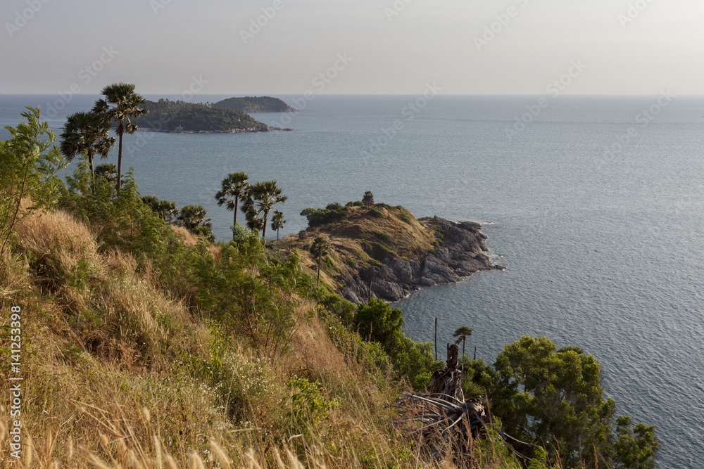 Promthep Cape , Beautiful landmark to see sunset in Phuket Thailand.