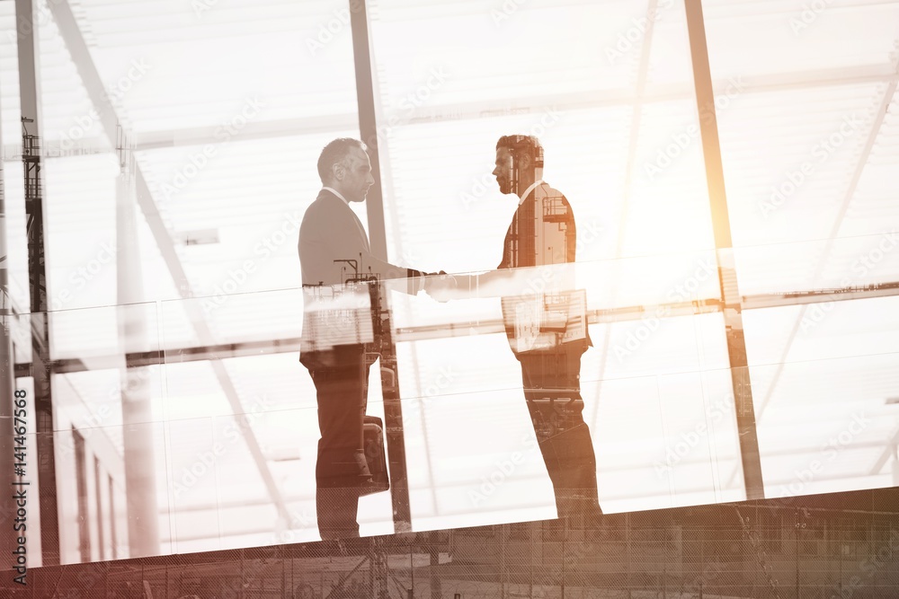 Businessmen handshaking