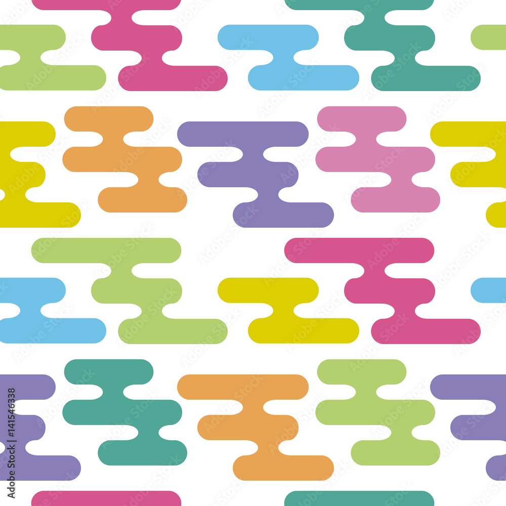 Abstract Seamless Striped Pattern Vector Illustration