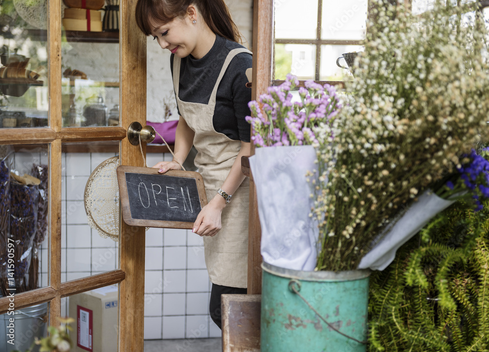 花店商店花店植物花束盛开