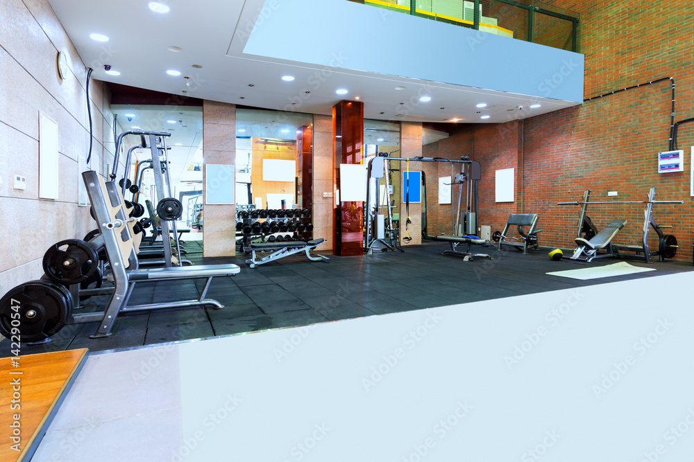 interior of modern gym