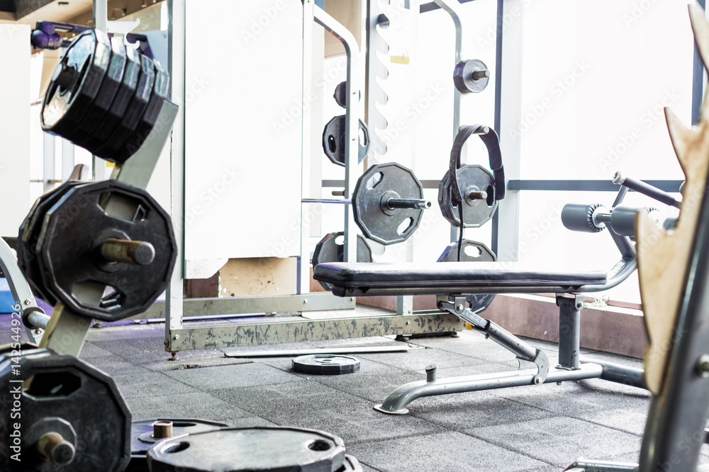 interior of modern gym