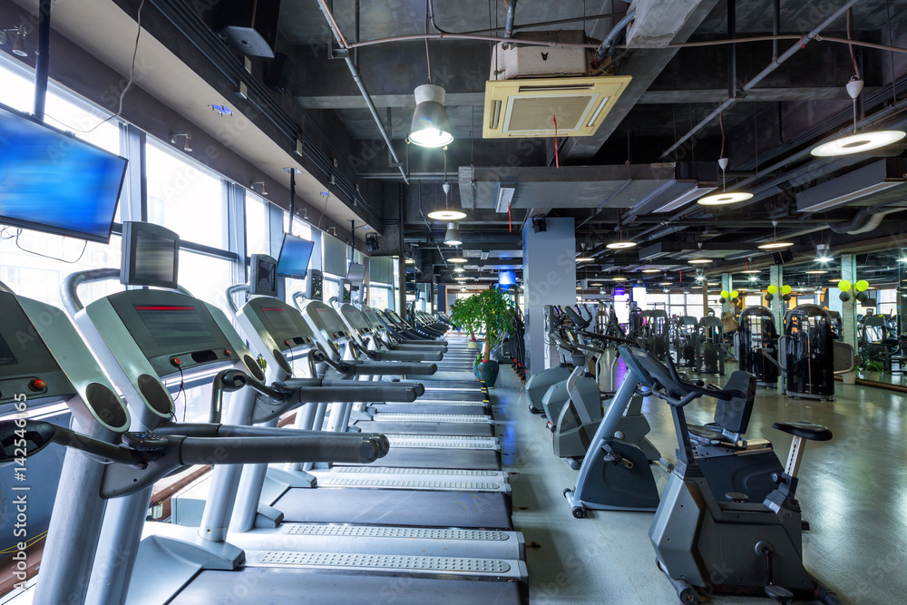 interior of modern gym