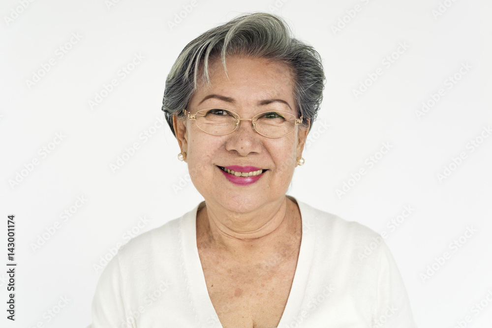 Asian Woman Cheerful Portrait Concept