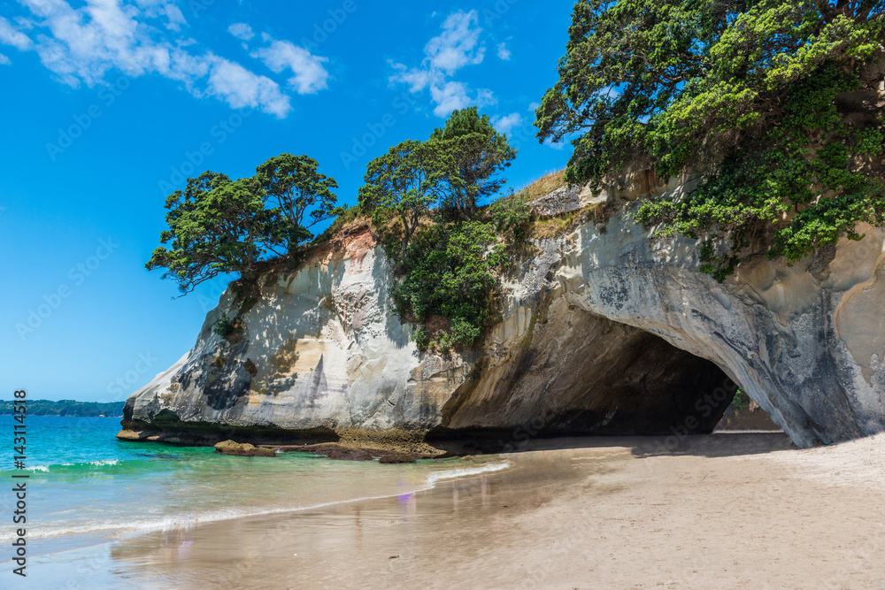 新西兰科罗曼德尔半岛北岛的Te Whanganui-A-Hei（大教堂湾）海洋保护区