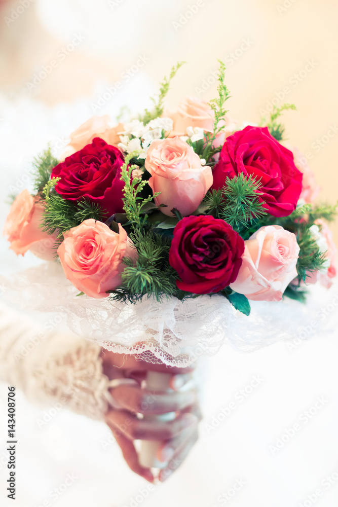 beautiful fresh flower on wedding