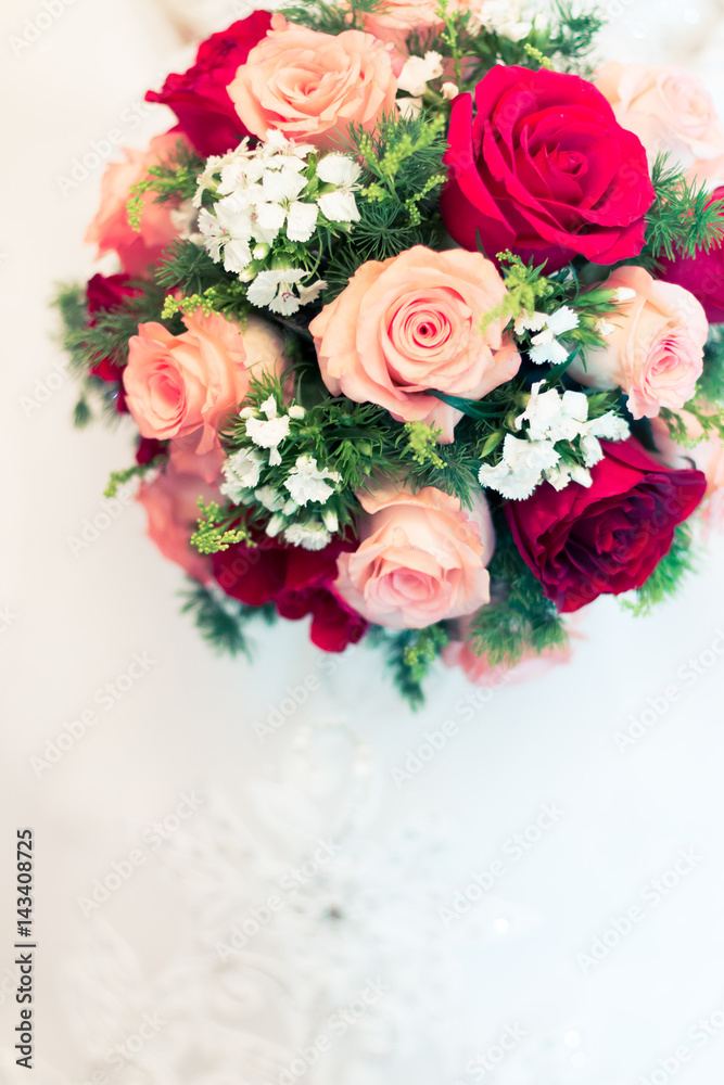 beautiful fresh flower on wedding