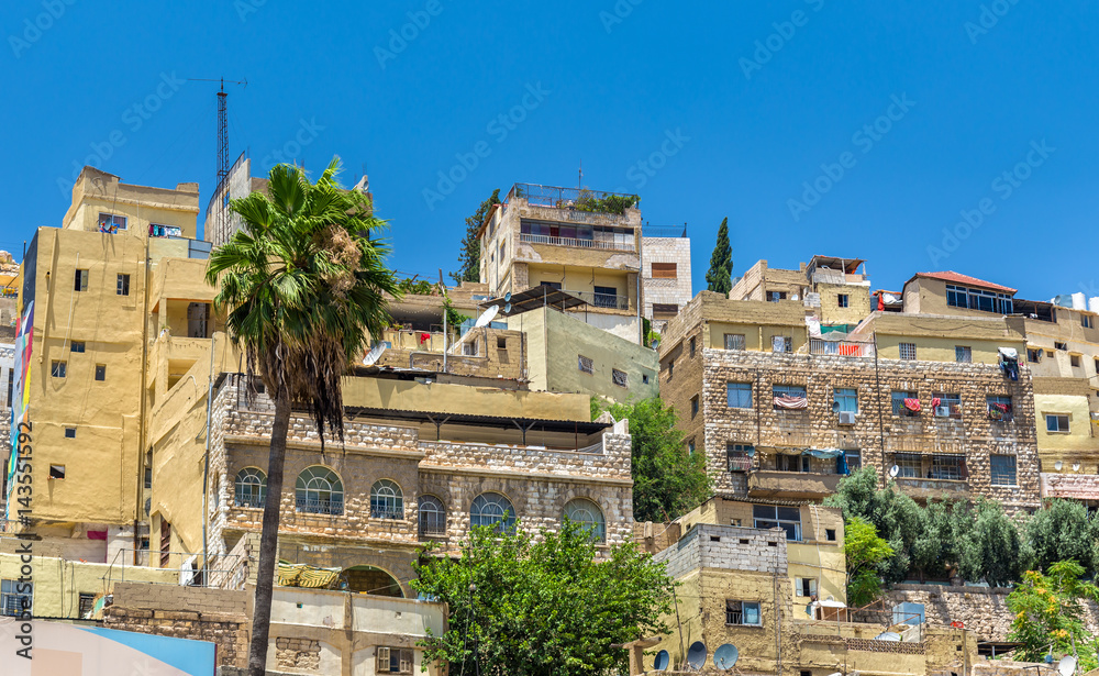 View on the modern city of Jerash