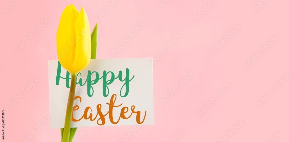 Composite image of easter greeting