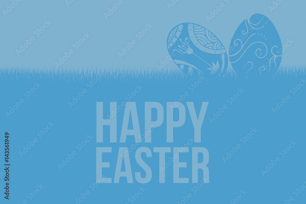 Composite image of easter greeting