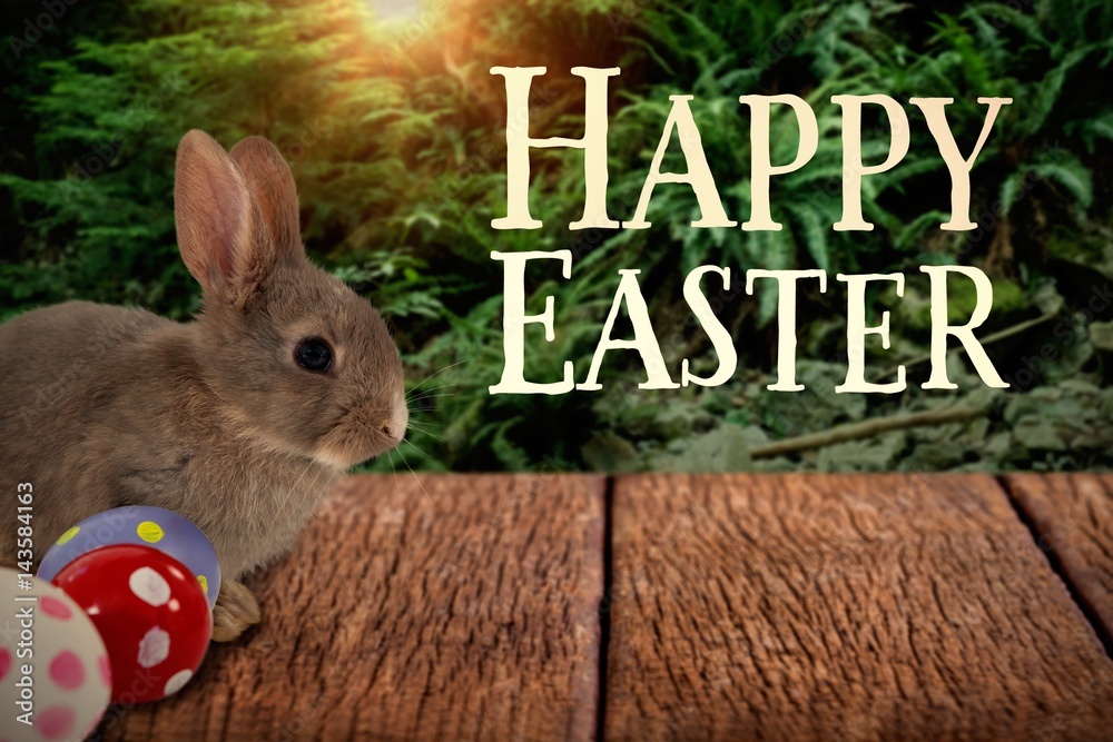 Composite image of easter greeting