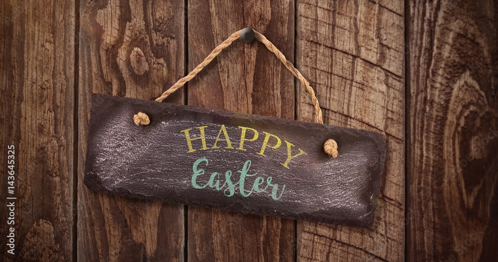 Composite image of easter greeting