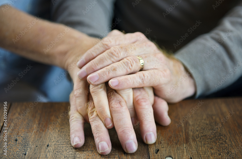 Holding Hands Affection Mature Love