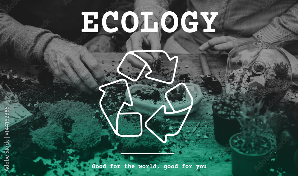 Ecology Recycle Sign Icon Symbol Word