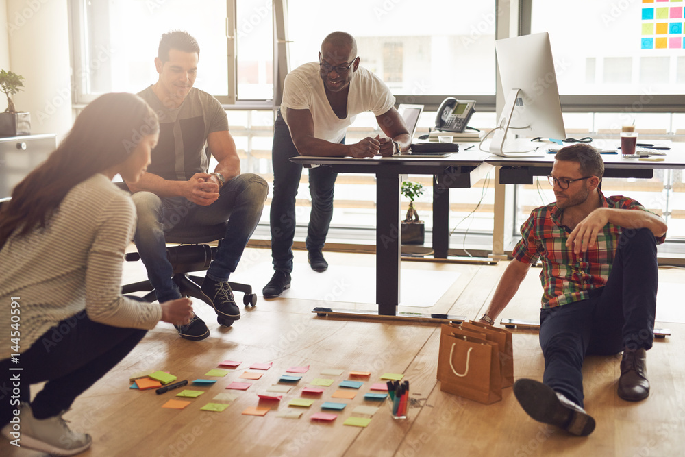 The entrepreneurs sitting in office and planning