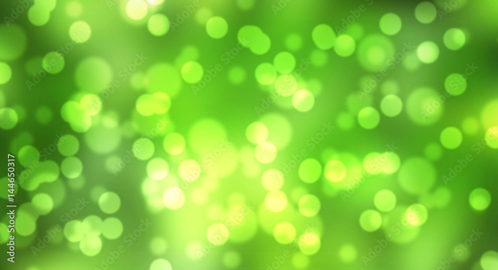 green bokeh abstract background