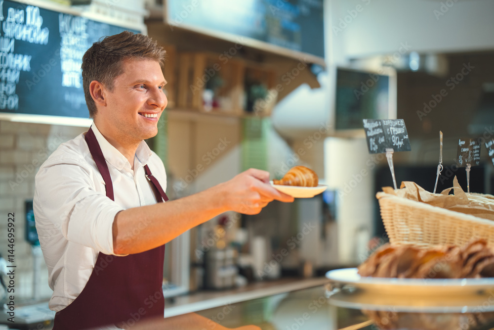 Man in bakery