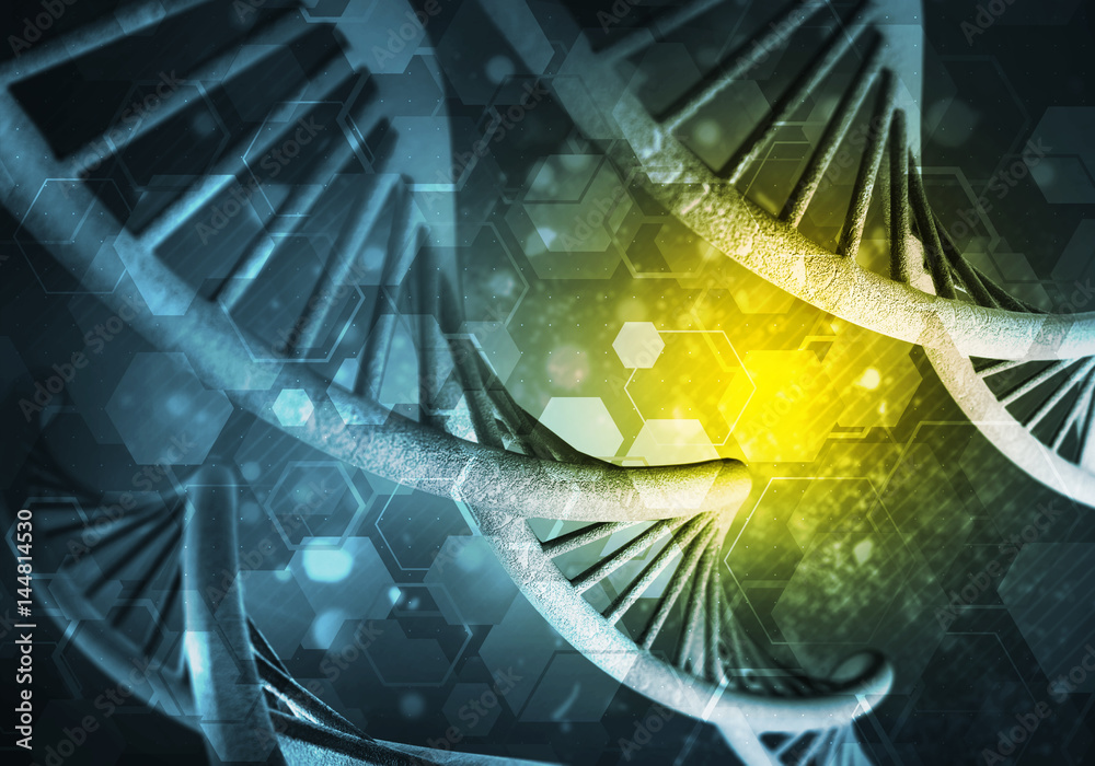 DNA molecules background