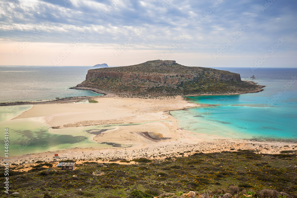 Beautiful Balos beach on Crete, Greece