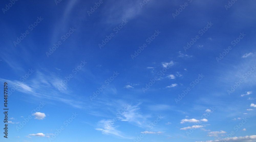 blue sky and clouds