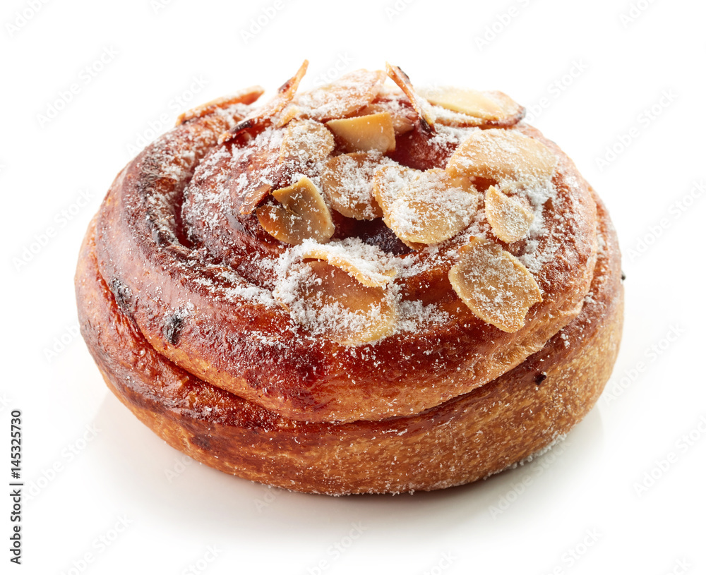 freshly baked almond roll