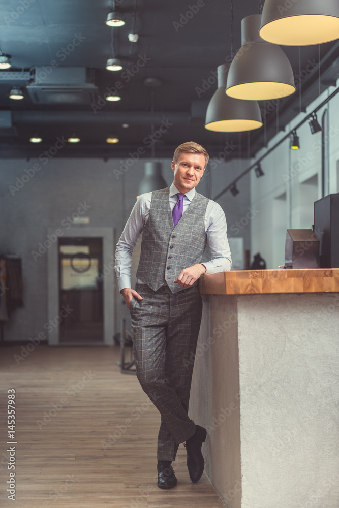 Smiling businessman