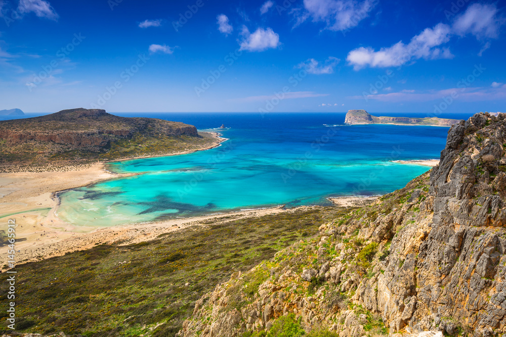 Amazing scenery of Balos beach on Crete, Greece