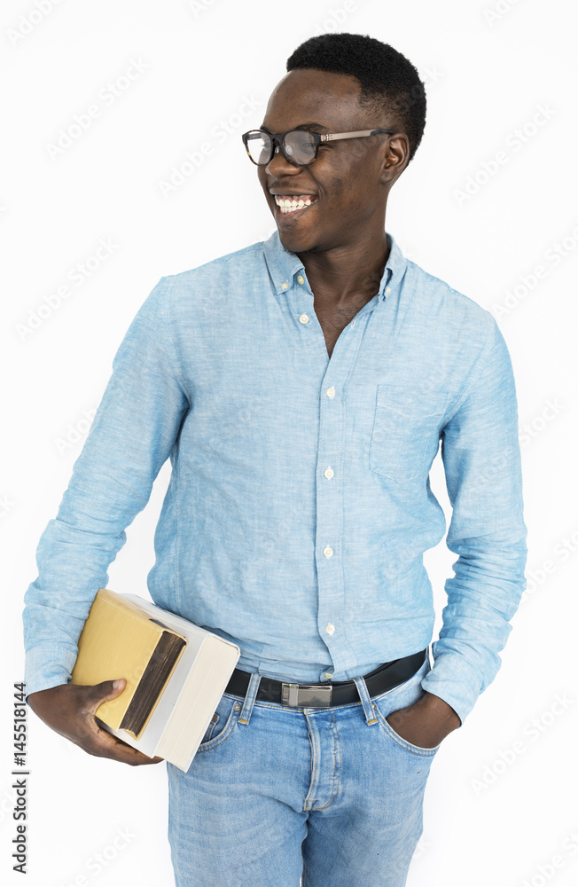 Man Cheerful Studio Portrait Concept