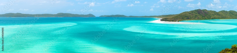 圣灵降临节怀特哈文海滩全景