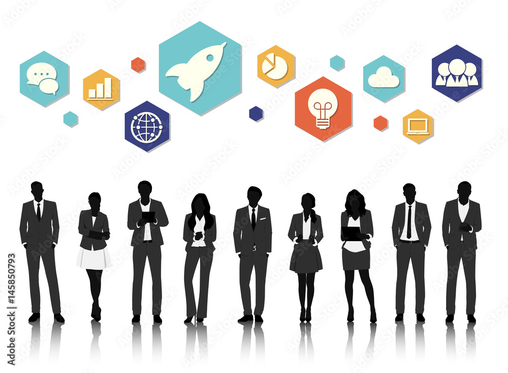 Vector UI Illustration Business People Concept