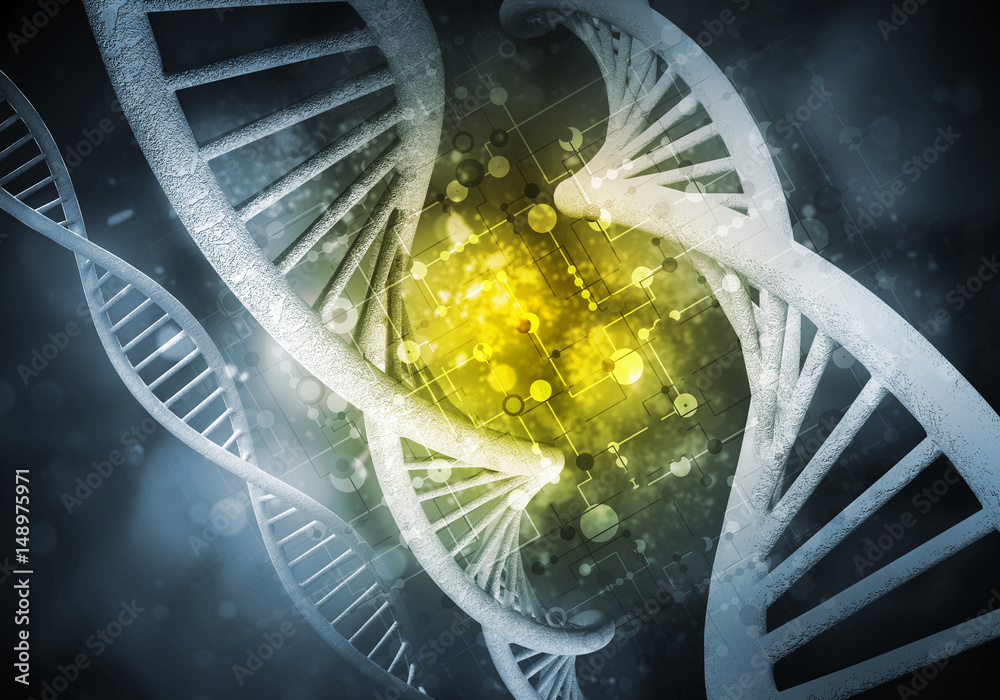 DNA molecules background