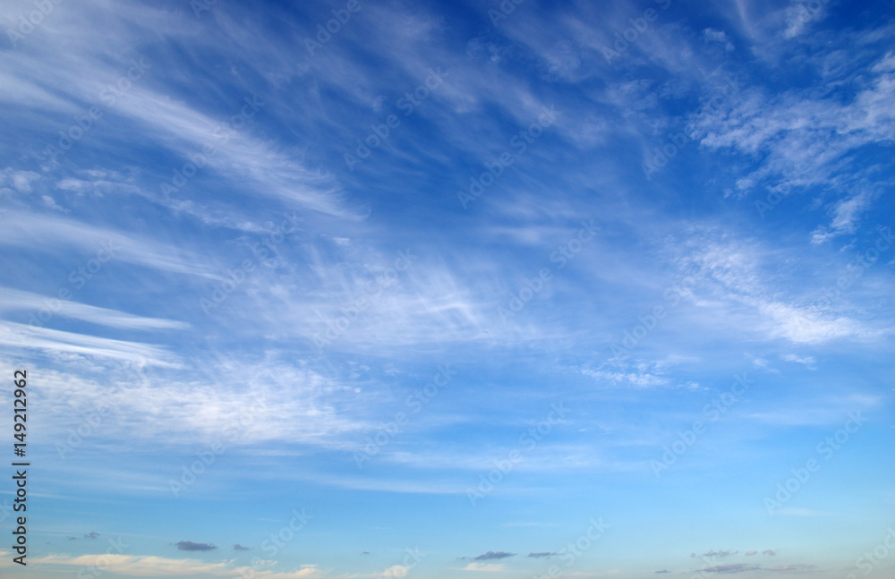 blue sky and clouds