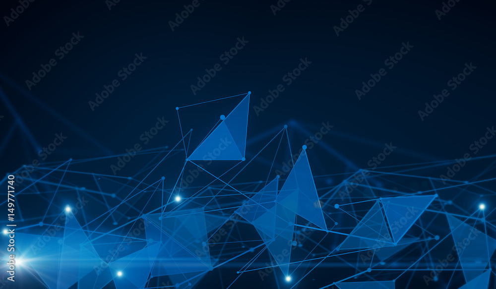 Dark blue polygonal pattern