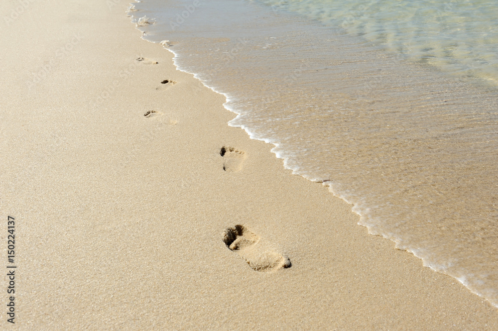 Footprints in the sand