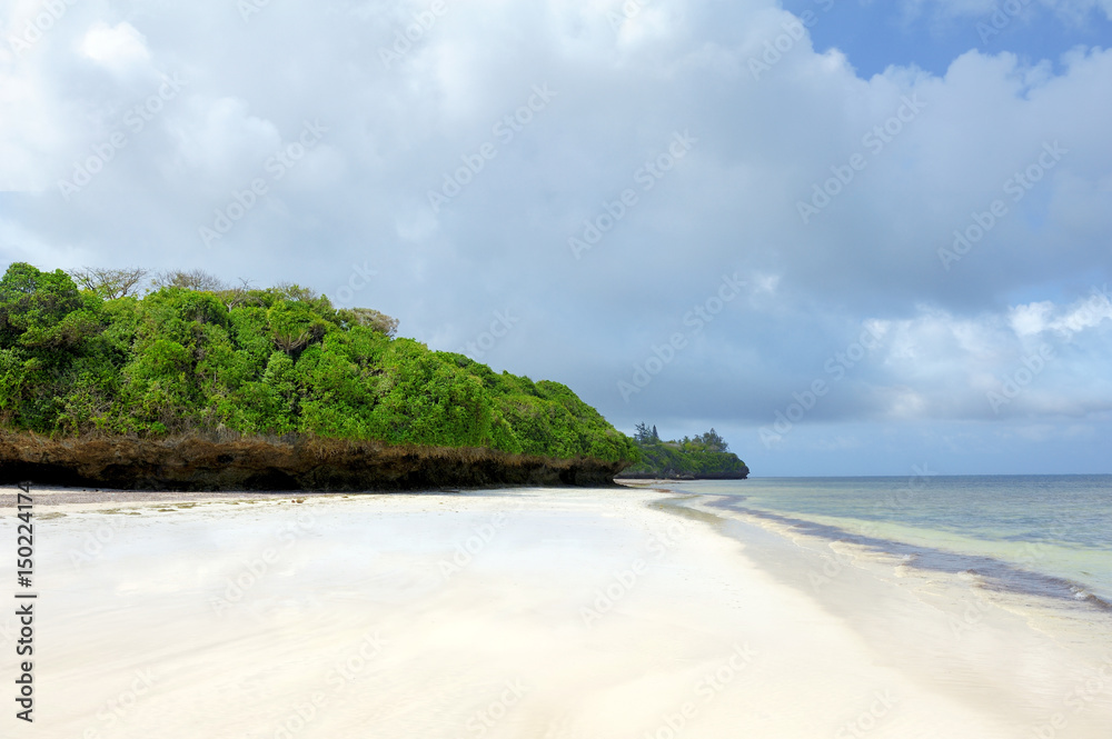 Beach and tropical ocean