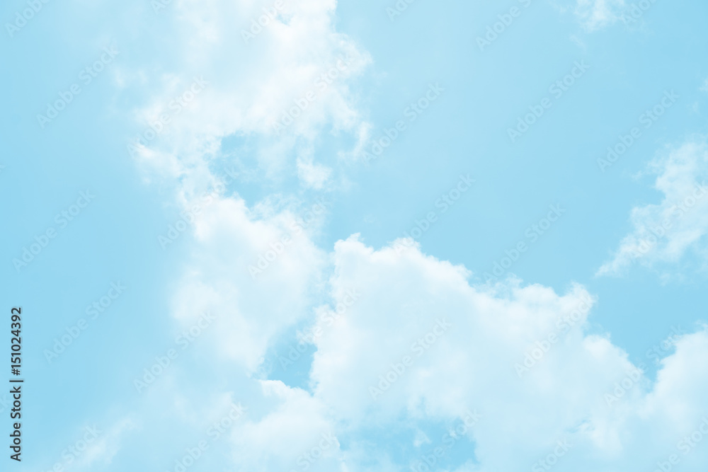 summer sky with clouds