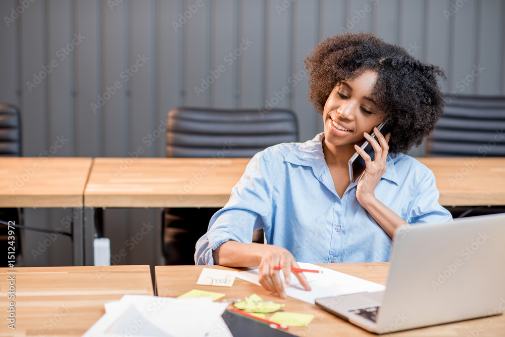 Woman working at the office