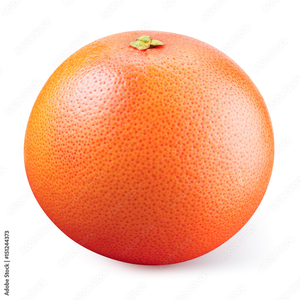 Grapefruit isolated on white background. With clipping path. Full depth of field.