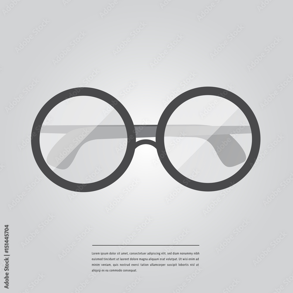 Vector image of spectacles